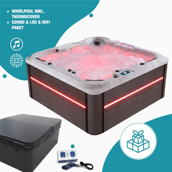 Aktionspaket Outdoor Whirlpool Orlando Exclusive inkl. Thermoabdeckung